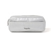 image:imageLong Pocket Cosmetic  Lightweight 78x 31x21 Makeup Bag  Travel Essentials Makeup OrganizerSilver Metallic