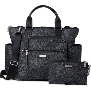 image:image3in1 Convertible Backpack Tote Handbag  15x12 Lightweight Travel Bag w RFID Phone WristletMidnight Blossom