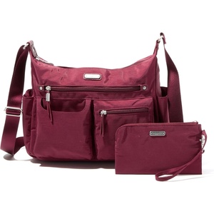image:imageBaggallini Anywhere Large Hobo with RFID Phone WristletDark Cherry