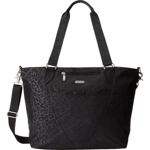 image:imageBaggallini Avenue Tote  12x18 Laptop Tote Bag for Women  Lightweight Work Travel Carry On BagBlack Cheetah Emboss