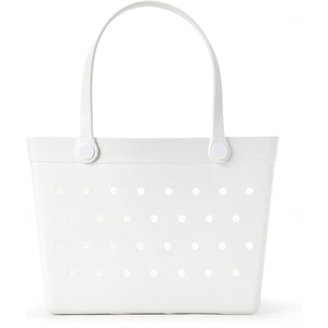 image:imageBaggallini Breeze Tote  9x18 Lightweight Washable Shoulder Bag  EVA Durable Beach BagEva White