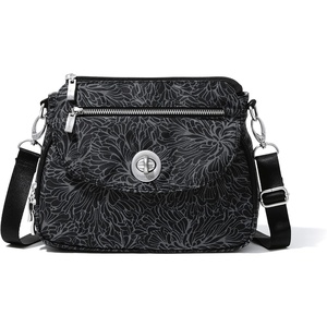 image:imageBaggallini Calais Crossbody Bags for Women 10x7 Lightweight WaterResistant Travel Purse RFID amp Interior OrganizationMidnight Blossom