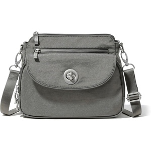 image:imageBaggallini Calais Crossbody Bags for Women 10x7 Lightweight WaterResistant Travel Purse RFID amp Interior OrganizationSterling Shimme
