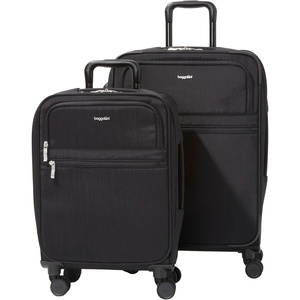 image:imageBaggallini CarryOn and Large Checked Luggage Bundle  Lightweight Luggage SetBLACK