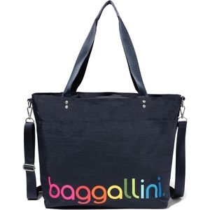 image:imageBaggallini Carryall Tote  Lightweight Nylon Zipper Top Weekender Travel Beach Bag wLuggage SleeveBaggallini Rainbow