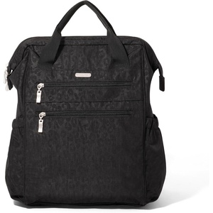 image:imageBaggallini City Scape Backpack  15x11 Lightweight Work Travel Bag wLuggage Sleeve amp RFIDBlack Cheetah Emboss