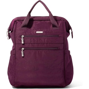 image:imageBaggallini City Scape Backpack  15x11 Lightweight Work Travel Bag wLuggage Sleeve amp RFIDMulberry