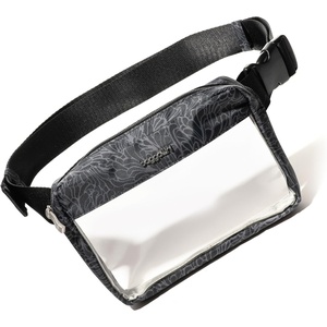 image:imageBaggallini Clear Stadium Belt Bag Black One SizeMidnight Blossom Print