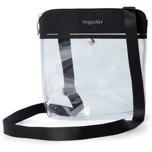 image:imageBaggallini Clear Stadium Crossbody  StadiumBlack With Sand Lining