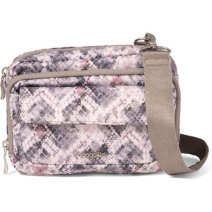 image:imageBaggallini Double Zip Convertible CrossbodyBoa Print