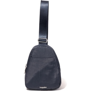 image:imageBaggallini Double Zip Mini SlingFrench Navy