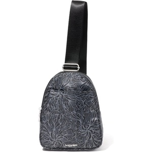 image:imageBaggallini Double Zip Mini SlingMidnight Blossom