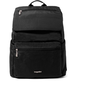 image:imageBaggallini Flap Laptop Backpack  15x11 Lightweight Work Travel Bag wLuggage Sleeve amp RFIDBlack