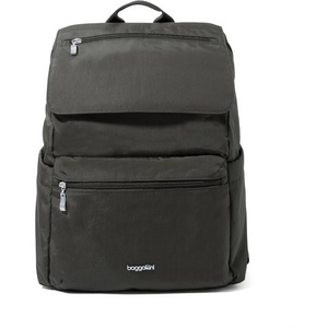 image:imageBaggallini Flap Laptop Backpack  15x11 Lightweight Work Travel Bag wLuggage Sleeve amp RFIDCharcoal