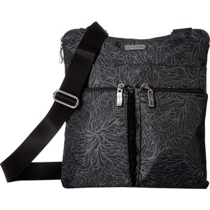 image:imageBaggallini Horizon Crossbody Bags for Women 10x105 Lightweight WaterResistant Nylon RFID Purse Handbag wWristlet IncludedMidnight Blossom