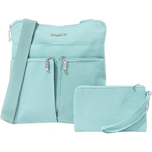 image:imageBaggallini Horizon Crossbody Bags for Women 10x105 Lightweight WaterResistant Nylon RFID Purse Handbag wWristlet IncludedSeaglass