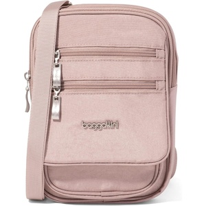 image:imageBaggallini Journey Crossbody Bags for Women 9x6 Small Lightweight Travel Handbag WRFIDBlush Shimmer