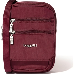 image:imageBaggallini Journey Crossbody Bags for Women 9x6 Small Lightweight Travel Handbag WRFIDDark Cherry