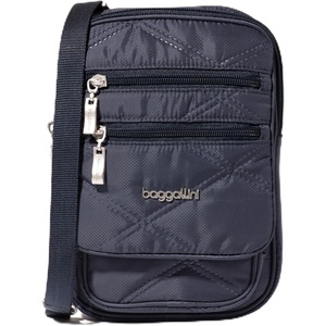 image:imageBaggallini Journey Crossbody Bags for Women 9x6 Small Lightweight Travel Handbag WRFIDFrench Navy Quilt