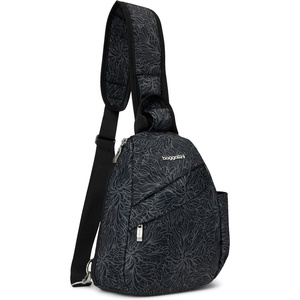 image:imageBaggallini Medium Sling Backpack  9x11 Lightweight Sling Bag with Convertible Adjustable Shoulder StrapMidnight Blossom