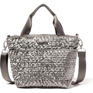 image:imageBaggallini Mini Carryall ToteGrey Emboss Velvet