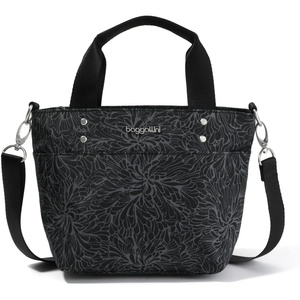 image:imageBaggallini Mini Carryall ToteMidnight Blossom Print