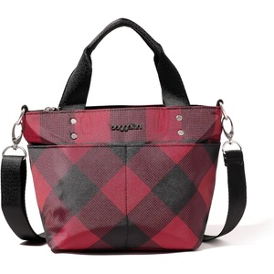 image:imageBaggallini Mini Carryall ToteRed Buffalo Plaid