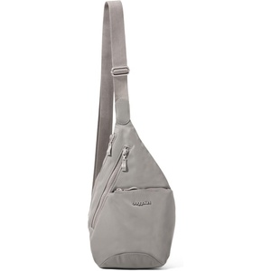 image:imageBaggallini Mini Sling  12x7 Sling Crossbody Bag Backpack with Adjustable Shoulder StrapSteel Grey Twill