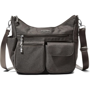 image:imageBaggallini Modern Everywhere Crossbody Bag for Women 11x9x45 Rfid Hobo BagDark Umber Heritage