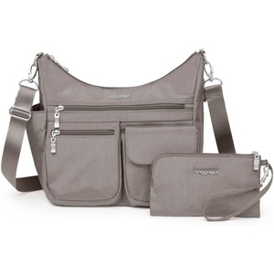 image:imageBaggallini Modern Everywhere Crossbody Bag for Women 11x9x45 Rfid Hobo BagSterling Shimmer