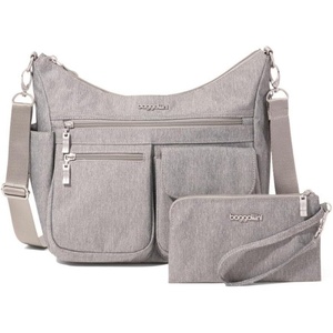 image:imageBaggallini Modern Everywhere Crossbody Bag for Women 11x9x45 Rfid Hobo BagStone Heritage