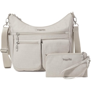 image:imageBaggallini Modern Everywhere Crossbody Bag for Women 11x9x45 Rfid Hobo BagVanilla Heritage