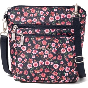 image:imageBaggallini Modern Pocket Crossbody Bag for Women 85x85 Handbag Purse with RFID Lightweight WaterResistantAutumn Peony