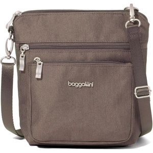 image:imageBaggallini Modern Pocket Crossbody Bag for Women 85x85 Handbag Purse with RFID Lightweight WaterResistantDark Umber Heritage