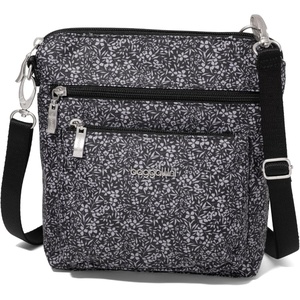 image:imageBaggallini Modern Pocket Crossbody Bag for Women 85x85 Handbag Purse with RFID Lightweight WaterResistantEvening Bloom