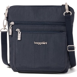 image:imageBaggallini Modern Pocket Crossbody Bag for Women 85x85 Handbag Purse with RFID Lightweight WaterResistantFrench Navy