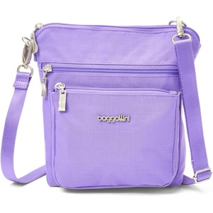 image:imageBaggallini Modern Pocket Crossbody Bag for Women 85x85 Handbag Purse with RFID Lightweight WaterResistantLavender Surf