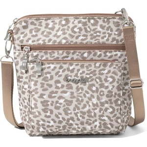 image:imageBaggallini Modern Pocket Crossbody Bag for Women 85x85 Handbag Purse with RFID Lightweight WaterResistantMocha Cheetah Print