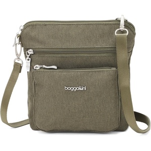 image:imageBaggallini Modern Pocket Crossbody Bag for Women 85x85 Handbag Purse with RFID Lightweight WaterResistantOlive Heritage