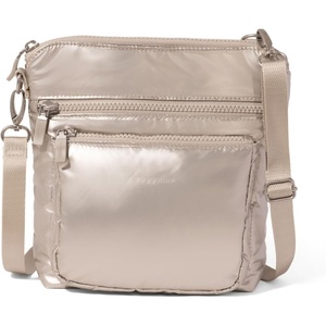 image:imageBaggallini Modern Pocket Crossbody Bag for Women 85x85 Handbag Purse with RFID Lightweight WaterResistantPlatinum Ecopuff