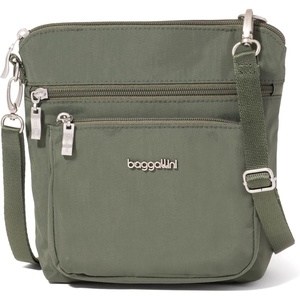 image:imageBaggallini Modern Pocket Crossbody Bag for Women 85x85 Handbag Purse with RFID Lightweight WaterResistantThyme