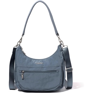 image:imageBaggallini Modern Pocket Half Moon 11x105 Shoulder Women WReplaceable Straps Converts to Crossbody BagMist