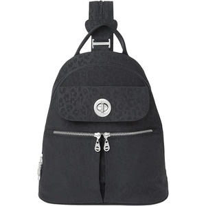 image:imageBaggallini Naples Convertible Backpack  Travel Sling Crossbody  12 Nylon Handbag wRFID amp Padded Tablet SleeveBlack Cheetah Emboss