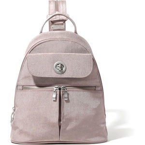 image:imageBaggallini Naples Convertible Backpack  Travel Sling Crossbody  12 Nylon Handbag wRFID amp Padded Tablet SleeveBlush Shimmer