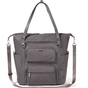 image:imageBaggallini Nolita Convertible Backpack  11x14 Travel Backpack Shoulder Tote Crossbody Bag wRFID Tech Luggage Sleeve amp Laptop PocketSmoke Twill