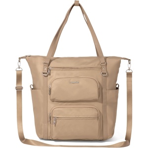 image:imageBaggallini Nolita Convertible Backpack  11x14 Travel Backpack Shoulder Tote Crossbody Bag wRFID Tech Luggage Sleeve amp Laptop PocketTaupe Twill