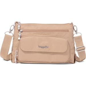 image:imageBaggallini Original Everyday 11x75 Crossbody Bags Rfid Protected Lightweight Nylon Zippered Travel PurseBeach