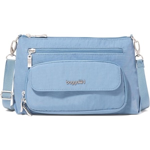 image:imageBaggallini Original Everyday 11x75 Crossbody Bags Rfid Protected Lightweight Nylon Zippered Travel PurseCornflower