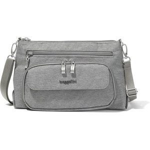 image:imageBaggallini Original Everyday 11x75 Crossbody Bags Rfid Protected Lightweight Nylon Zippered Travel PurseStone Heritage