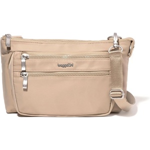image:imageBaggallini Pocket Belt Bag Waist Pack And CrossbodyTaupe Twill